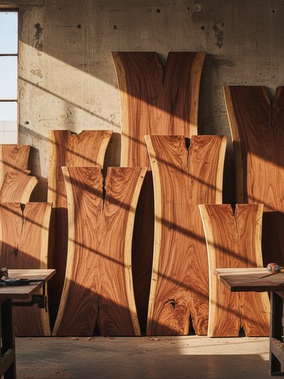 Live edge slabs